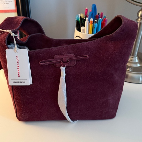 Lucky Brand Clem Suede Mini Hobo Bag NWT - Picture 3 of 5